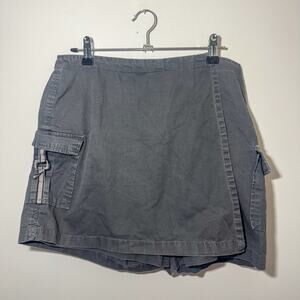Vintage 90s Neutral Colorblock High Waisted Tapered Leg Trouser Grey Large